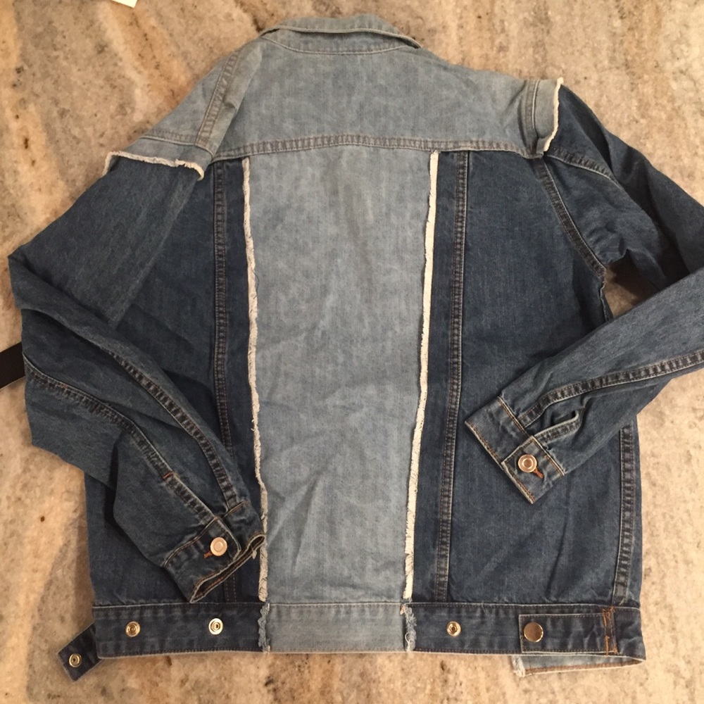 Rd Style Patchwork Denim Jacket Nwt Medium - image 6